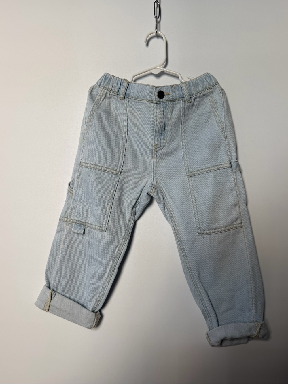 Cotton On Light Blue Kids Cargo Jeans